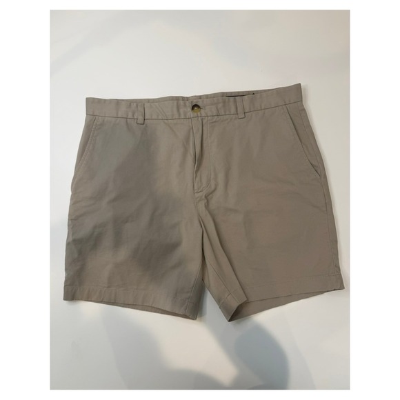 Vineyard Vines Other - Vineyard Vines Mens Classic Flat Front Khaki Short 7 inch Seam Cotton/Spandex 36